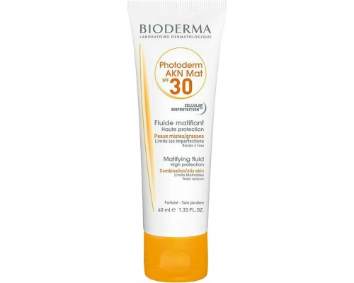 Bioderma Photoderm Akn Mat Fluid SPF30 Αντηλιακό Προσώπου για Επιδερμίδες με Τάση Ακμής, 40ml Bioderma Photoderm Akn Mat Fluid SPF30 Αντηλιακό Προσώπου για Επιδερμίδες με Τάση Ακμής, 40ml