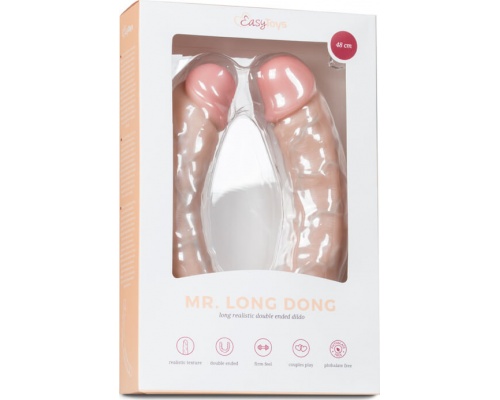 EasyToys Mr. Long Dong Realistic Double Dildo Διπλός Φλεβικός Δονητής 48cm, 1τμχ EasyToys Mr. Long Dong Realistic Double Dildo Διπλός Φλεβικός Δονητής 48cm, 1τμχ