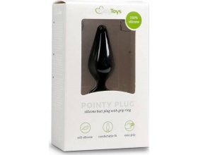 EasyToys Pointy Plug Medium Black Πρωκτική Σφήνα σε Χρώμα Μαύρο 12cm, 1τμχ