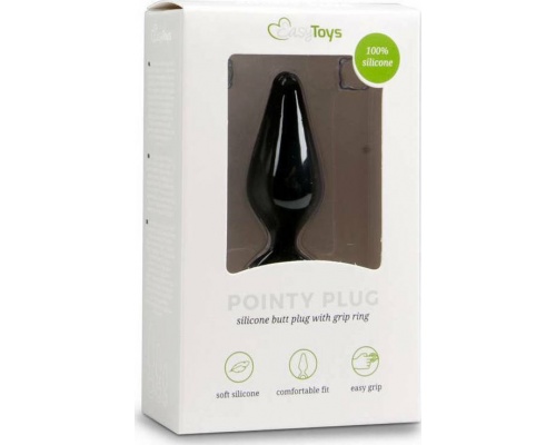 EasyToys Pointy Plug Medium Black Πρωκτική Σφήνα σε Χρώμα Μαύρο 12cm, 1τμχ EasyToys Pointy Plug Medium Black Πρωκτική Σφήνα σε Χρώμα Μαύρο 12cm, 1τμχ