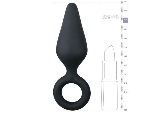 EasyToys Pointy Plug Medium Black Πρωκτική Σφήνα σε Χρώμα Μαύρο 12cm, 1τμχ EasyToys Pointy Plug Medium Black Πρωκτική Σφήνα σε Χρώμα Μαύρο 12cm, 1τμχ