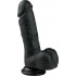 EasyToys Realistic Dildo Φλεβικός Δονητής με Βεντούζα σε Χρώμα Μαύρο 17.5cm, 1τμχ