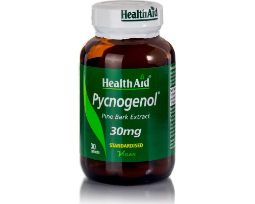 Health Aid Pycnogenol Συμπλήρωμα Διατροφής με Αντιοξειδωτική Δράση, 30 δισκία Health Aid Pycnogenol Συμπλήρωμα Διατροφής με Αντιοξειδωτική Δράση, 30 δισκία