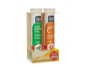 Pharmalead Promo Pack Multi Energy + ΔΩΡΟ Vitamin C 1000mg για Ενέργεια & Ενίσχυση του Ανοσοποιητικού, 2x20 αναβράζοντα δισκία Pharmalead Promo Pack Multi Energy + ΔΩΡΟ Vitamin C 1000mg για Ενέργεια & Ενίσχυση του Ανοσοποιητικού, 2x20 αναβράζοντα δισκία
