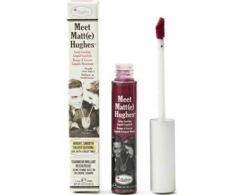 The Balm Meet Matt(e) Hughes Liquid Lipstick Romantic Υγρό Ματ Κραγιόν σε Απόχρωση Κόκκινο-Φούξια, 7.4ml The Balm Meet Matt(e) Hughes Liquid Lipstick Romantic Υγρό Ματ Κραγιόν σε Απόχρωση Κόκκινο-Φούξια, 7.4ml
