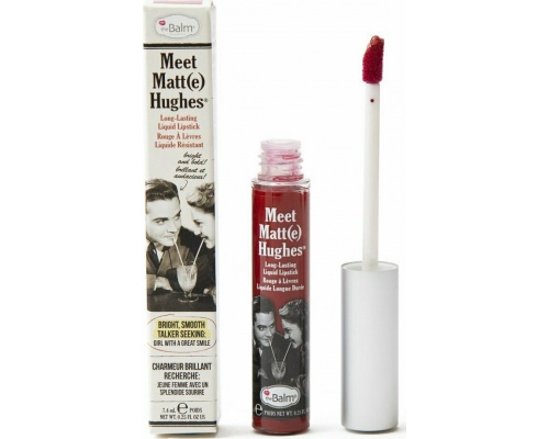The Balm Meet Matt(e) Hughes Liquid Lipstick Loyal Υγρό Ματ Κραγιόν σε Απόχρωση Βαθύ Κόκκινο, 7.4ml
