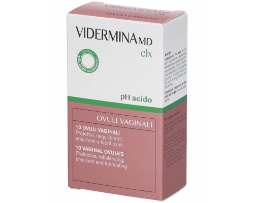 Epsilon Health Vidermina CLX Ovules 0,2% Κολπικά υπόθετα με ισχυρή αντιμικροβιακή δράση 10τμχ Epsilon Health Vidermina CLX Ovules 0,2% Κολπικά υπόθετα με ισχυρή αντιμικροβιακή δράση 10τμχ