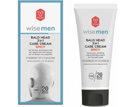 Vican Wise Men Bald Head 3in1 Care Cream Spicy Αντηλιακή, Καταπραϋντική & Προστατευτική Κρέμα για το Δέρμα της Κεφαλής, 100ml