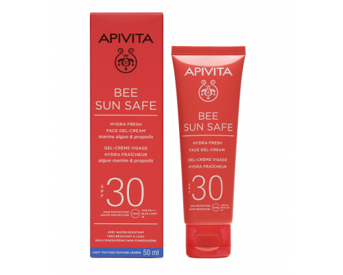 Apivita Bee Sun Safe Hydra Fresh SPF30 Ενυδατική Αντηλιακή Κρέμα Προσώπου, 50ml Apivita Bee Sun Safe Hydra Fresh SPF30 Ενυδατική Αντηλιακή Κρέμα Προσώπου, 50ml