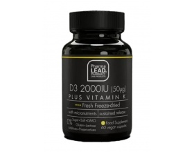 Pharmalead D3 2000IU Plus Vitamin K Συμπλήρωμα Διατροφής για Ενίσχυση του Ανοσοποιητικού & την Υγεία των Οστών, 60 κάψουλες Pharmalead D3 2000IU Plus Vitamin K Συμπλήρωμα Διατροφής για Ενίσχυση του Ανοσοποιητικού & την Υγεία των Οστών, 60 κάψουλες