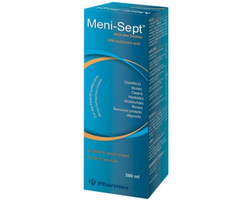 Meni-Sept Διάλυμα Καθαρισμού Φακών Επαφής, 380ml Meni-Sept Διάλυμα Καθαρισμού Φακών Επαφής, 380ml