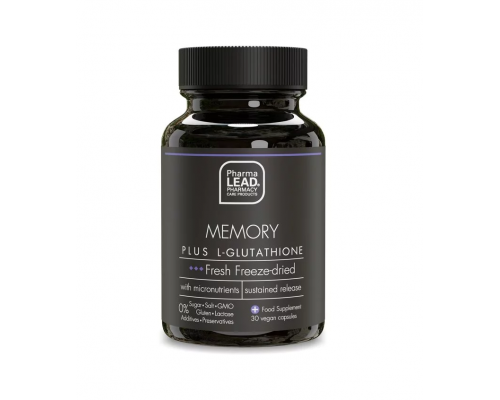 Pharmalead Memory Plus L-Glutathione Συμπλήρωμα Διατροφής για τη Βελτίωση της Μνήμης & την Πνευματική Διαύγεια, 30 κάψουλες  Pharmalead Memory Plus L-Glutathione Συμπλήρωμα Διατροφής για τη Βελτίωση της Μνήμης & την Πνευματική Διαύγεια, 30 κάψουλες
