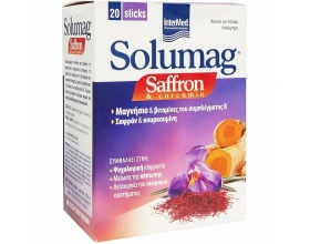 Intermed Solumag Saffron & Curcumin Συμπλήρωμα Διατροφής για το Νευρικό Σύστημα & την Ψυχολογική Ισορροπία, 20 φακελίσκοι