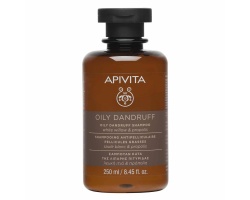 APIVITA Oily Dandruff Shampoo Σαμπουάν κατά της Λιπαρής Πιτυρίδας, με Λευκή Ιτιά & Πρόπολη, 250ml   APIVITA Oily Dandruff Shampoo Σαμπουάν κατά της Λιπαρής Πιτυρίδας, με Λευκή Ιτιά & Πρόπολη, 250ml
