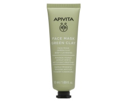Apivita Face Mask with Green Clay, Μάσκα Προσώπου με Πράσινη Άργιλο, για βαθύ καθαρισμό χωρίς να αφυδατώνει, απομακρύνει την περίσσεια σμήγματος & συσφίγγει τους πόρους,  50 ml Apivita Face Mask with Green Clay, Μάσκα Προσώπου με Πράσινη Άργιλο, για βαθύ καθαρισμό χωρίς να αφυδατώνει, απομακρύνει την περίσσεια σμήγματος & συσφίγγει τους πόρους,  50 ml