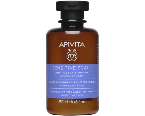 Apivita Sensitive Scalp Shampoo Σαμπουάν για Ευαίσθητο Τριχωτό Λεβάντα & Μέλι Βοηθά στην καταπράυνση μικρό ερεθισμών και κνησμού,  250ml  Apivita Sensitive Scalp Shampoo Σαμπουάν για Ευαίσθητο Τριχωτό Λεβάντα & Μέλι Βοηθά στην καταπράυνση μικρό ερεθισμών και κνησμού,  250ml