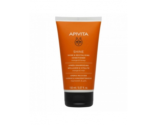 APIVITA Shine & Revitalizing Conditioner Κρέμα Λάμψης & Αναζωογόνησης με Πορτοκάλι & Μέλι, για Όλους τους Τύπους Μαλλιών, 150ml  APIVITA Shine & Revitalizing Conditioner Κρέμα Λάμψης & Αναζωογόνησης με Πορτοκάλι & Μέλι, για Όλους τους Τύπους Μαλλιών, 150ml