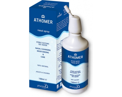 PharmaQ Athomer Nasal Spray Ισότονο Διάλυμα Θαλασσινού Νερού για Ρινική Αποσυμφόρηση, 150ml PharmaQ Athomer Nasal Spray Ισότονο Διάλυμα Θαλασσινού Νερού για Ρινική Αποσυμφόρηση, 150ml