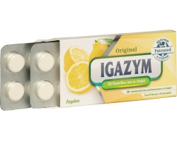 Igazym Original Παστίλιες για το Λαιμό με Γεύση Λεμόνι, 20τμχ Igazym Original Παστίλιες για το Λαιμό με Γεύση Λεμόνι, 20τμχ