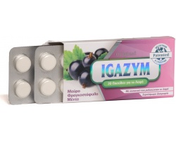 Igazym Original Παστίλιες για το Λαιμό με Γεύση Μαύρο Φραγκοστάφυλο & Μέντα, 20τμχ Igazym Original Παστίλιες για το Λαιμό με Γεύση Μαύρο Φραγκοστάφυλο & Μέντα, 20τμχ