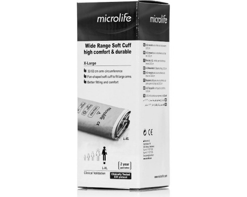 Microlife Wide Range Soft Cuff Περιχειρίδα Μπράτσου X-Large, 1τμχ Microlife Wide Range Soft Cuff Περιχειρίδα Μπράτσου X-Large, 1τμχ