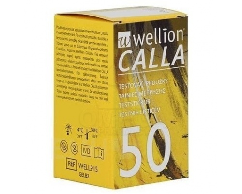 Wellion Calla Light Ταινίες Μέτρησης Σακχάρου, 50τμχ Wellion Calla Light Ταινίες Μέτρησης Σακχάρου, 50τμχ