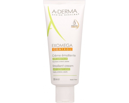 A-Derma Exomega Control Emollient Cream Μαλακτική Κρέμα για το Ατοπικό Δέρμα, 200ml A-Derma Exomega Control Emollient Cream Μαλακτική Κρέμα για το Ατοπικό Δέρμα, 200ml