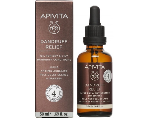Apivita Dandruff Relief Oil Λάδι Κατά της Ξηροδερμίας & της Πιτυρίδας, 50ml Apivita Dandruff Relief Oil Λάδι Κατά της Ξηροδερμίας & της Πιτυρίδας, 50ml