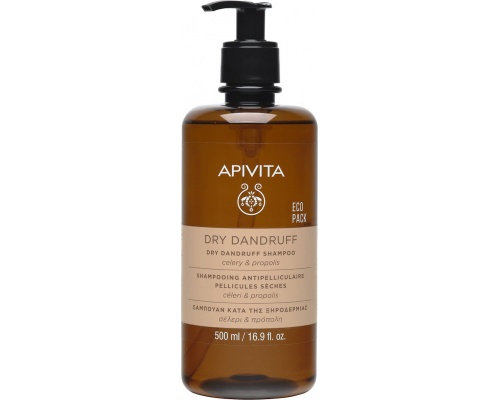 Apivita Dry Dandruff Shampoo Σαμπουάν κατά της Ξηροδερμίας, 500ml Apivita Dry Dandruff Shampoo Σαμπουάν κατά της Ξηροδερμίας, 500ml
