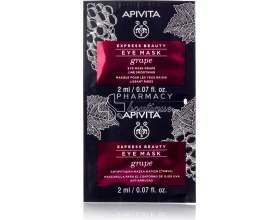 Apivita Express Beauty Eye Mask Grape Αντιρυτιδική Μάσκα Ματιών Σταφύλι, 2x0.07ml
