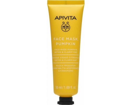 Apivita Face Mask Pumpkin Detox & Clarifying Μάσκα Προσώπου Κολοκύθα για Αποτοξίνωση & Καθαρισμό, 50ml Apivita Face Mask Pumpkin Detox & Clarifying Μάσκα Προσώπου Κολοκύθα για Αποτοξίνωση & Καθαρισμό, 50ml