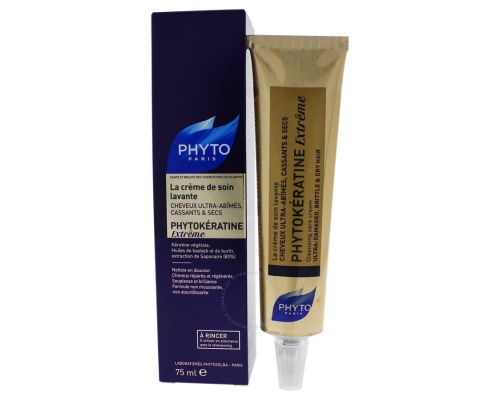Phyto Phytokeratine Extreme Cleansing Care Cream Καθαριστική Κρέμα Περιποίησης Μαλλιών, 75ml Phyto Phytokeratine Extreme Cleansing Care Cream Καθαριστική Κρέμα Περιποίησης Μαλλιών, 75ml