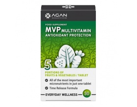 Agan MVP Multivitamin Antioxidant Protection Συμπλήρωμα Διατροφής με Αντιοξειδωτική Προστασία, 30 ταμπλέτες