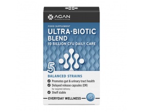 Agan Ultra-Biotic Blend Συμπλήρωμα Διατροφής Προβιοτικών, 15 κάψουλες