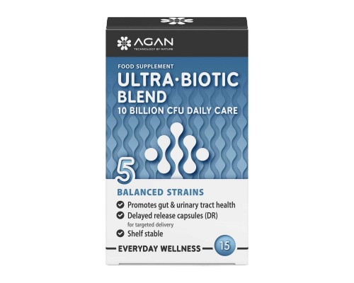 Agan Ultra-Biotic Blend Συμπλήρωμα Διατροφής Προβιοτικών, 15 κάψουλες Agan Ultra-Biotic Blend Συμπλήρωμα Διατροφής Προβιοτικών, 15 κάψουλες