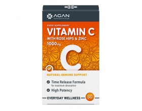 Agan Vitamin C 1000mg Συμπλήρωμα Διατροφής με Βιταμίνη C, 30 ταμπλέτες