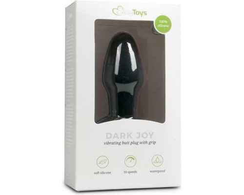EasyToys Dark Joy Πρωκτική Σφήνα με Δόνηση 10.5cm, 1τμχ EasyToys Dark Joy Πρωκτική Σφήνα με Δόνηση 10.5cm, 1τμχ