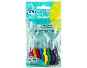 TEPE Mixed Pack Μεσοδόντια Βουρτσάκια 8τεμ, διάφορα χρώματα 