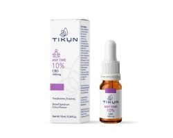 Tikun CBD Any Time 10% Υπογλώσσιες Σταγόνες Ελαίου Κάνναβης, 10ml