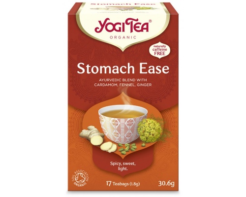 Yogi Organic Tea Stomach Ease Τσάι για Καλή Χώνεψη, 17 φακελάκια Yogi Organic Tea Stomach Ease Τσάι για Καλή Χώνεψη, 17 φακελάκια