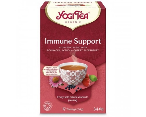 Yogi Organic Tea Immune Support Τσάι για την Ενίσχυση του Ανοσοποιητικού, 17 φακελάκια Yogi Organic Tea Immune Support Τσάι για την Ενίσχυση του Ανοσοποιητικού, 17 φακελάκια