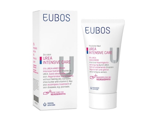 Eubos Urea 5% Hand Cream, Κρέμα εντατικής φροντίδας για το ξηρό & σκασμένο δέρμα των χεριών, Καταπραΰνει & προσφέρει παρατεταμένη ενυδάτωση 75ml Eubos Urea 5% Hand Cream, Κρέμα εντατικής φροντίδας για το ξηρό & σκασμένο δέρμα των χεριών, Καταπραΰνει & προσφέρει παρατεταμένη ενυδάτωση 75ml