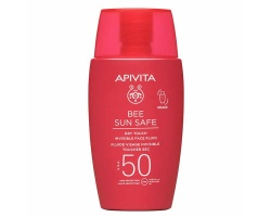 Apivita Bee Sun Safe Dry Touch SPF50 Λεπτόρρευστη Αντηλιακή Κρέμα Προσώπου, 50ml Apivita Bee Sun Safe Dry Touch SPF50 Λεπτόρρευστη Αντηλιακή Κρέμα Προσώπου, 50ml