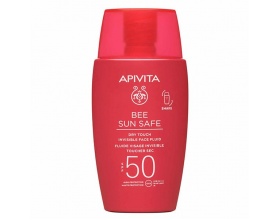 Apivita Bee Sun Safe Dry Touch SPF50 Λεπτόρρευστη Αντηλιακή Κρέμα Προσώπου, 50ml