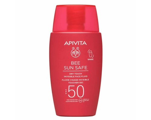 Apivita Bee Sun Safe Dry Touch SPF50 Λεπτόρρευστη Αντηλιακή Κρέμα Προσώπου, 50ml Apivita Bee Sun Safe Dry Touch SPF50 Λεπτόρρευστη Αντηλιακή Κρέμα Προσώπου, 50ml