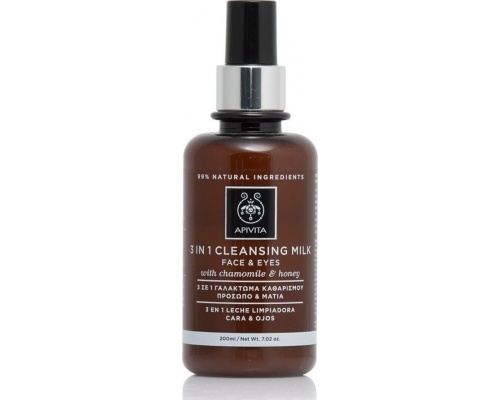 Apivita Cleansing Milk 3 in 1 Γαλάκτωμα Καθαρισμού για Πρόσωπο & Μάτια, 200ml Apivita Cleansing Milk 3 in 1 Γαλάκτωμα Καθαρισμού για Πρόσωπο & Μάτια, 200ml
