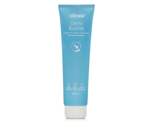Clinea Caring Bubbles Κρεμώδης Αφρός Καθαρισμού Προσώπου, 150ml