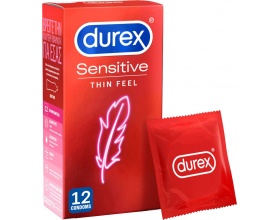 Durex Sensitive Thin Feel Λεπτά Προφυλακτικά, 12 τμχ