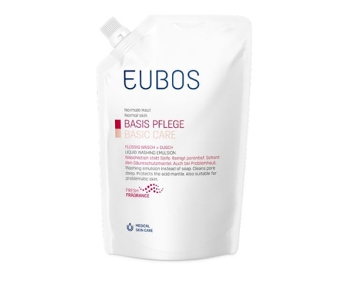 EUBOS, Red Liquid Washing Emulsion Refill, Ανταλακτικό  υγρό καθαρισμού για κανονικό και μικτό δέρμα με φυσιολογικό ph 400ml EUBOS, Red Liquid Washing Emulsion Refill, Ανταλακτικό  υγρό καθαρισμού για κανονικό και μικτό δέρμα με φυσιολογικό ph 400ml