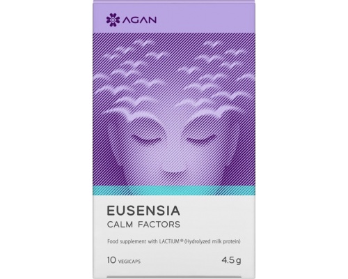 Agan Eusensia Calm Factors Συμπλήρωμα Διατροφής για το Άγχος & την Νευρικότητα, 10 φυτικές κάψουλες Agan Eusensia Calm Factors Συμπλήρωμα Διατροφής για το Άγχος & την Νευρικότητα, 10 φυτικές κάψουλες